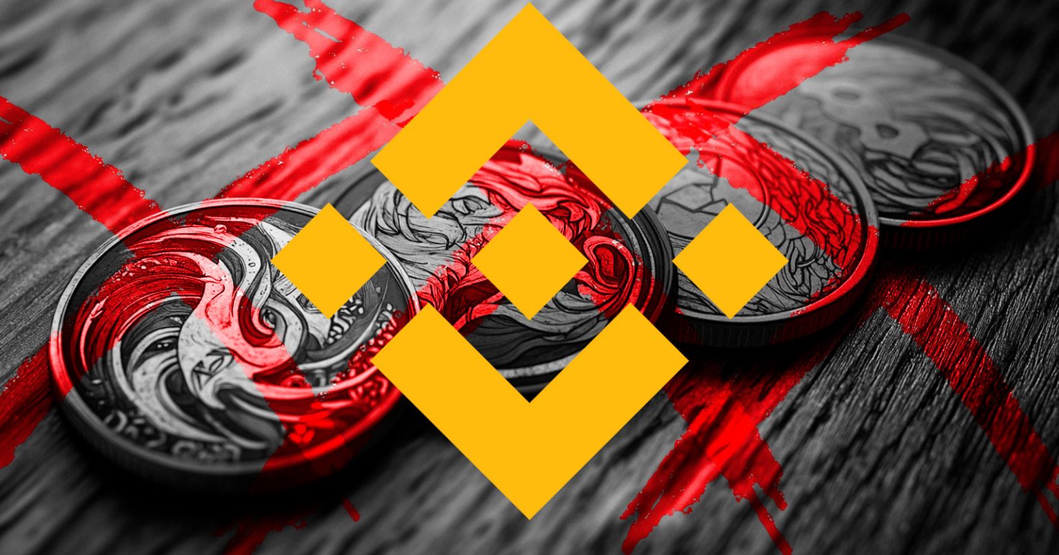 Binance anuncia eliminación de 14 criptomonedas y los precios se desploman